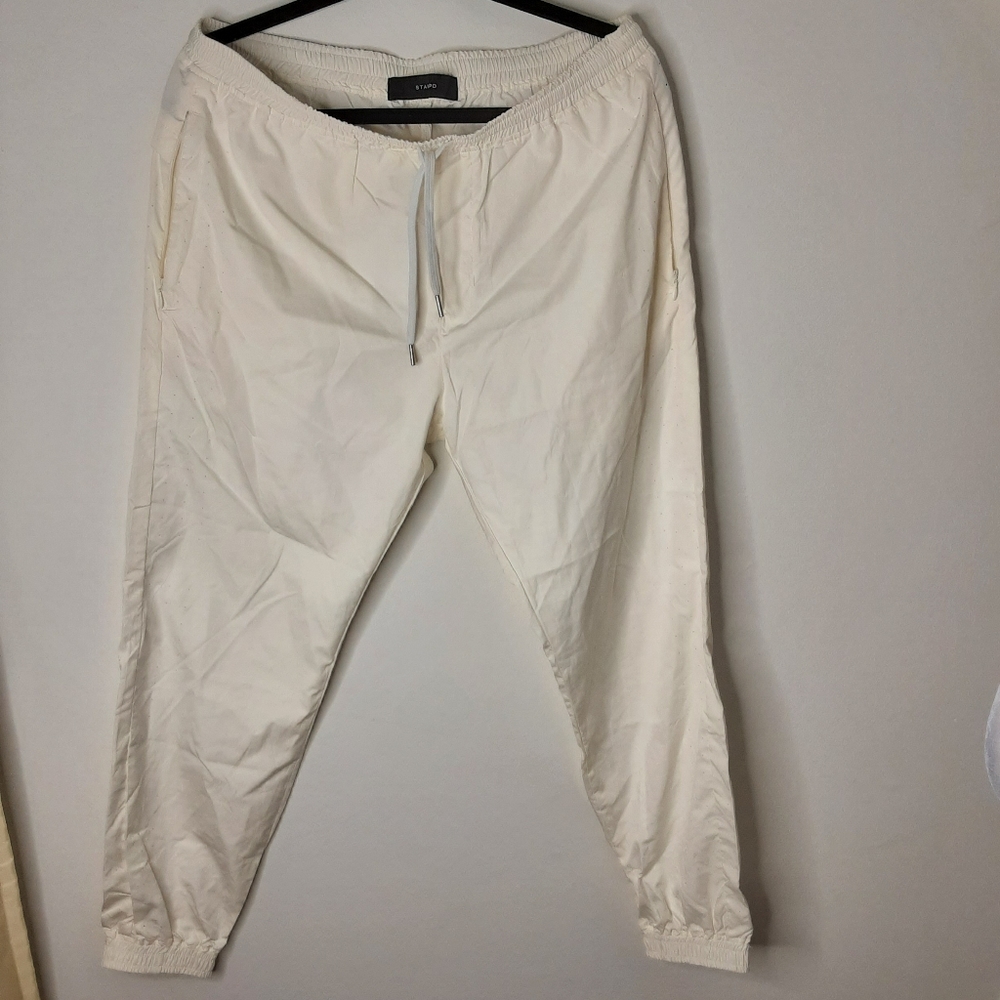 STAMPD White joggers size L